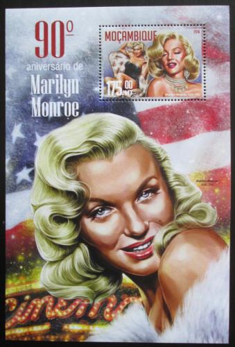 Poštová známka Mozambik 2016 Marilyn Monroe Mi# Block 1146 Kat 10€