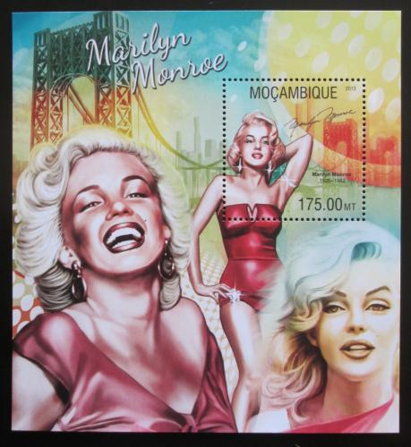 Poštová známka Mozambik 2013 Marilyn Monroe Mi# Block 788 Kat 10€