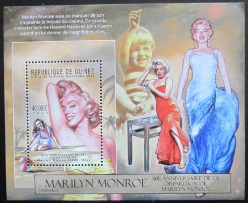 Poštová známka Guinea 2012 Marilyn Monroe Mi# Block 2136 Kat 16€