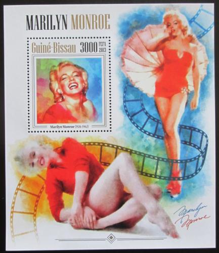 Poštová známka Guinea-Bissau 2013 Marilyn Monroe Mi# Block 1197 Kat 12€