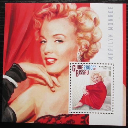 Poštová známka Guinea-Bissau 2014 Marilyn Monroe Mi# Block 1311 Kat 11€ 