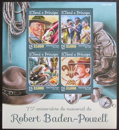 Poštové známky Svätý Tomáš 2016 Robert Baden-Powell Mi# 6571-74 Kat 12€