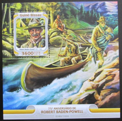 Poštová známka Guinea-Bissau 2016 Robert Baden-Powell Mi# Block 1474 Kat 13.50€