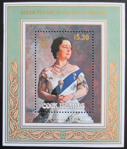 Poštová známka Cookove ostrovy 1985 Krá¾ovna Matka Mi# Block 156 Kat 8.50€