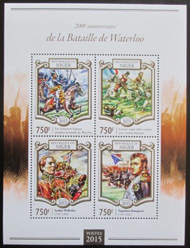 Poštové známky Niger 2015 Bitka u Waterloo, Napoleon Mi# 3325-28 Kat 12€