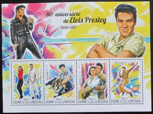 Poštové známky Guinea-Bissau 2015 Elevys Presley Mi# 7649-52 Kat 14€
