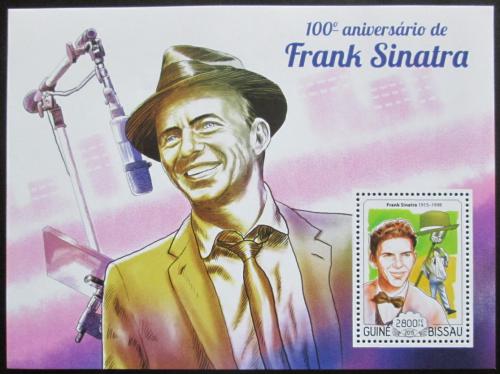 Poštová známka Guinea-Bissau 2015 Frank Sinatra Mi# Block 1330 Kat 11€
