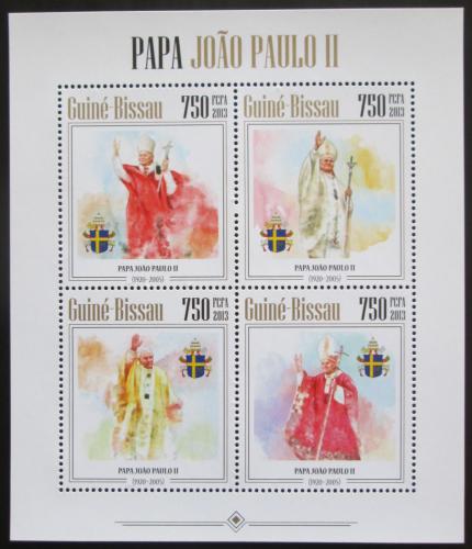Poštové známky Guinea-Bissau 2013 Papež Jan Pavel II. Mi# 6783-86 Kat 12€