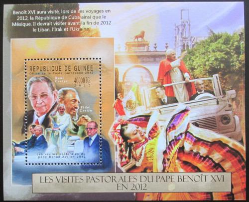 Poštová známka Guinea 2012 Papež Benedikt Mi# Block 2133 Kat 16€