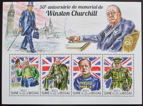 Poštové známky Guinea-Bissau 2015 Winston Churchill Mi# 7707-10 Kat 14€