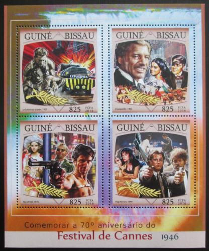 Poštové známky Guinea-Bissau 2016 Filmový festival v Cannes Mi# 8639-42 12.50€ 