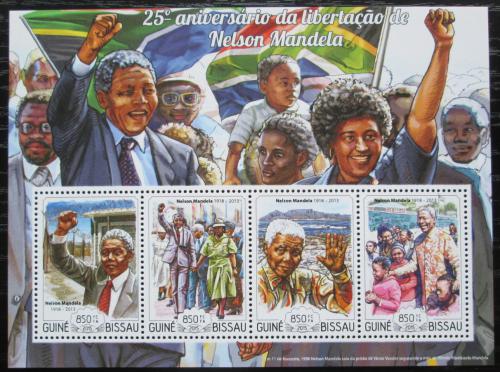 Poštové známky Guinea-Bissau 2015 Nelson Mandela Mi# 7664-67 Kat 14€