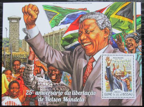 Poštová známka Guinea-Bissau 2015 Nelson Mandela Mi# Block 1335 Kat 11€