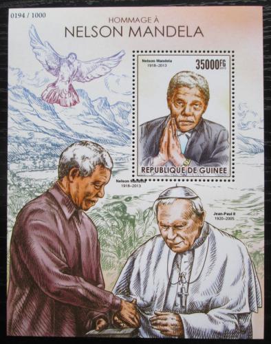 Poštová známka Guinea 2015 Nelson Mandela Mi# Block 2568 Kat 14€