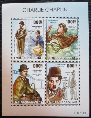 Poštové známky Guinea 2015 Charlie Chaplin Mi# 11328-31 Kat 16€