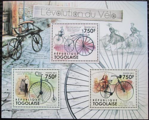 Poštové známky Togo 2012 História cyklistiky Mi# 4341-44 Kat 9€