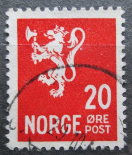 Poštová známka Nórsko 1941 Štátny znak Mi# 224 II