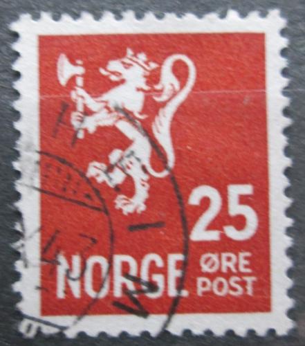 Poštová známka Nórsko 1940 Štátny znak Mi# 225