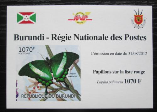 Poštová známka Burundi 2012 Motýle neperf. Mi# 2540 B Block
