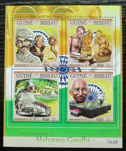 Poštové známky Guinea-Bissau 2016 Mahátma Gándhí Mi# 8654-57 Kat 13.50€