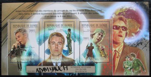 Poštovní známky Guinea 2012 Adam Yauch, Beastie Boys Mi# 9368-70 Kat 16€