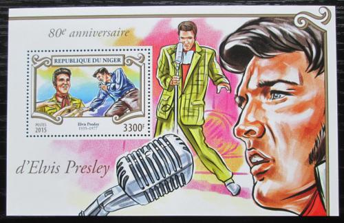 Poštová známka Niger 2015 Elevys Presley Mi# Block 468 Kat 13€
