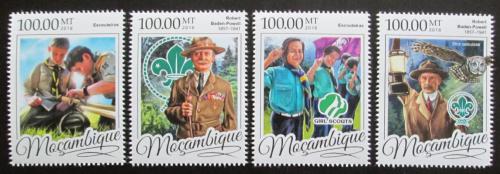 Poštové známky Mozambik 2016 Skauti, Robert Baden-Powell Mi# 8704-07 Kat 22€