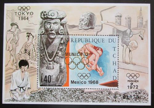 Poštová známka Èad 1971 Letné olympijské hry pretlaè Mi# Block 27 Kat 20€