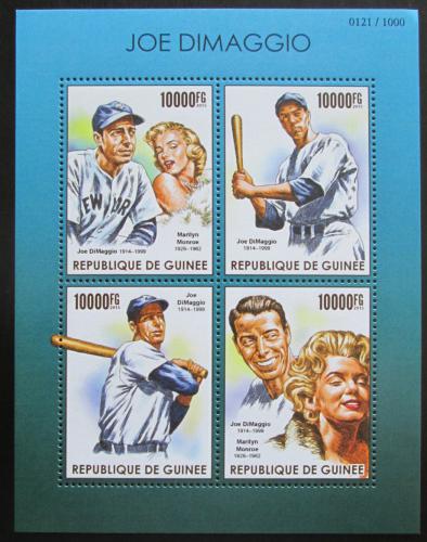Poštové známky Guinea 2015 Joe DiMaggio a Marilyn Monroe Mi# 11353-56 Kat 16€