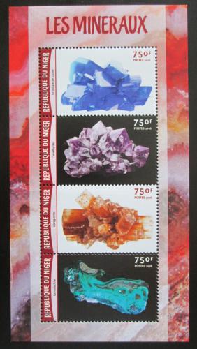 Poštové známky Niger 2016 Minerály Mi# 4167-70 Kat 12€