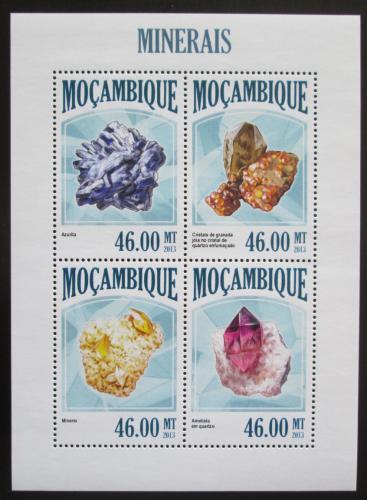 Poštové známky Mozambik 2013 Minerály Mi# 6792-95 Kat 11€