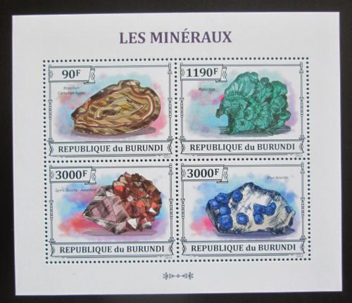 Poštové známky Burundi 2013 Minerály Mi# 3213-16 Bogen Kat 8.90€ - zväèši� obrázok