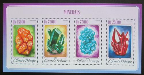 Poštové známky Svätý Tomáš 2014 Minerály Mi# 5780-83 Kat 10€
