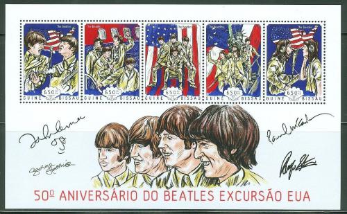 Poštové známky Guinea-Bissau 2014 The Beatles Mi# 7137-41 Kat 13€
