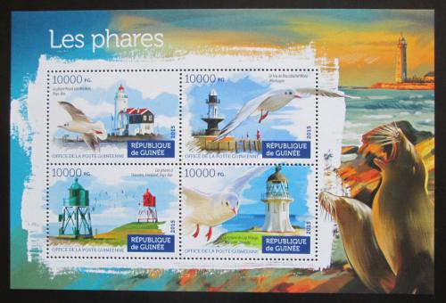 Poštové známky Guinea 2015 Majáky Mi# 11188-91 Kat 16€