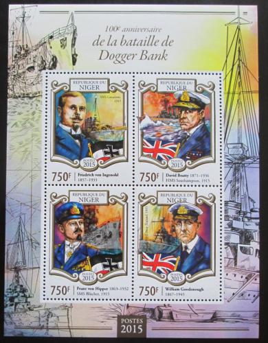 Poštové známky Niger 2015 Bitka u Dogger Banku Mi# 3340-43 Kat 12€