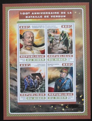 Poštové známky Niger 2016 Bitka u Verdunu Mi# 4642-45 Kat 13€