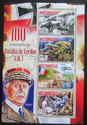 Poštové známky Mozambik 2016 Bitka u Verdunu Mi# 8509-12 Kat 15€