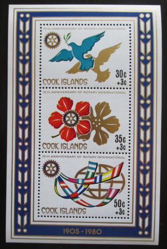Poštové známky Cookove ostrovy 1980 Rotary Intl., 75. výroèie Mi# Block 100