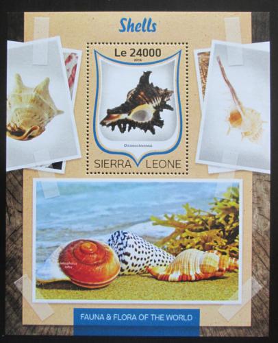 Poštová známka Sierra Leone 2016 Mušle Mi# Block 138 Kat 11€ 