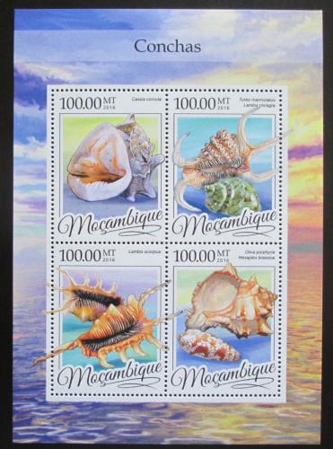 Poštové známky Mozambik 2016 Mušle Mi# 8589-92 Kat 22€