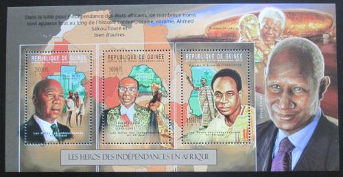 Poštové známky Guinea 2012 Bojovníci za svobodnou Afriku Mi# 9320-22 Kat 16€