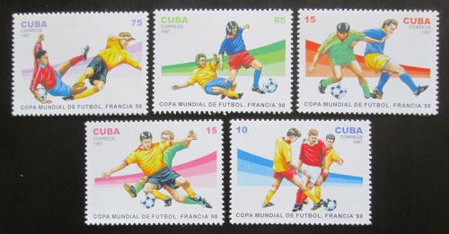 Poštové známky Kuba 1997 MS ve futbale Mi# 4003-07