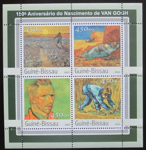 Poštové známky Guinea-Bissau 2003 Umenie, Vincent van Gogh Mi# 2097-2100 Kat 7.50€