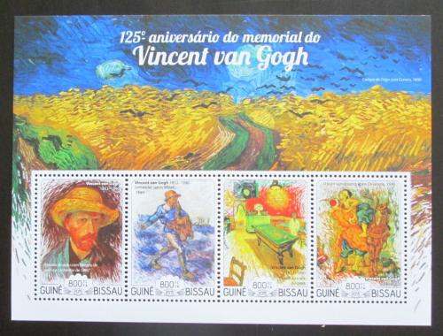 Poštové známky Guinea-Bissau 2015 Umenie, Vincent van Gogh Mi# 7634-37 Kat 13€