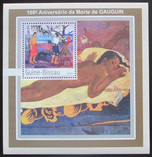 Poštová známka Guinea-Bissau 2003 Umenie, Paul Gauguin Mi# Block 391 Kat 12€