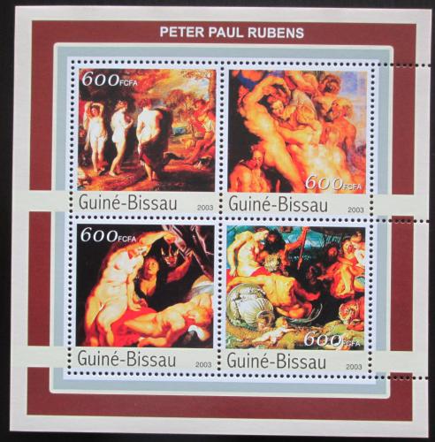 Poštové známky Guinea-Bissau 2003 Umenie, Peter Paul Rubens Mi# 2156-59 Kat 8€
