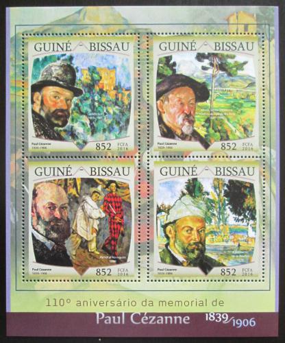 Poštové známky Guinea-Bissau 2016 Umenie, Paul Cézanne Mi# 8644-47 Kat 12.50€