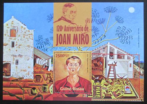Poštová známka Guinea-Bissau 2013 Umenie, Joan Miró Mi# Block 1183 Kat 10€