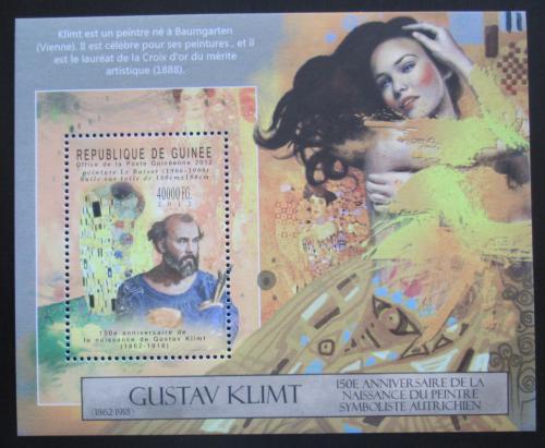 Poštová známka Guinea 2012 Umenie, Gustav Klimt Mi# Block 2121 Kat 16€